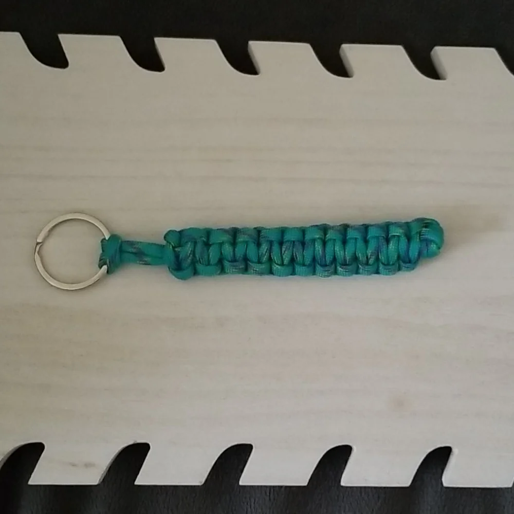 Blue Paracord Keychain
